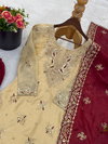 JF 039 Pure Gmy Silk With Heavy Embroidery Work Readymade Suits Wholesalers In Delhi
